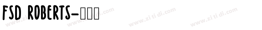 FSD roberts字体转换